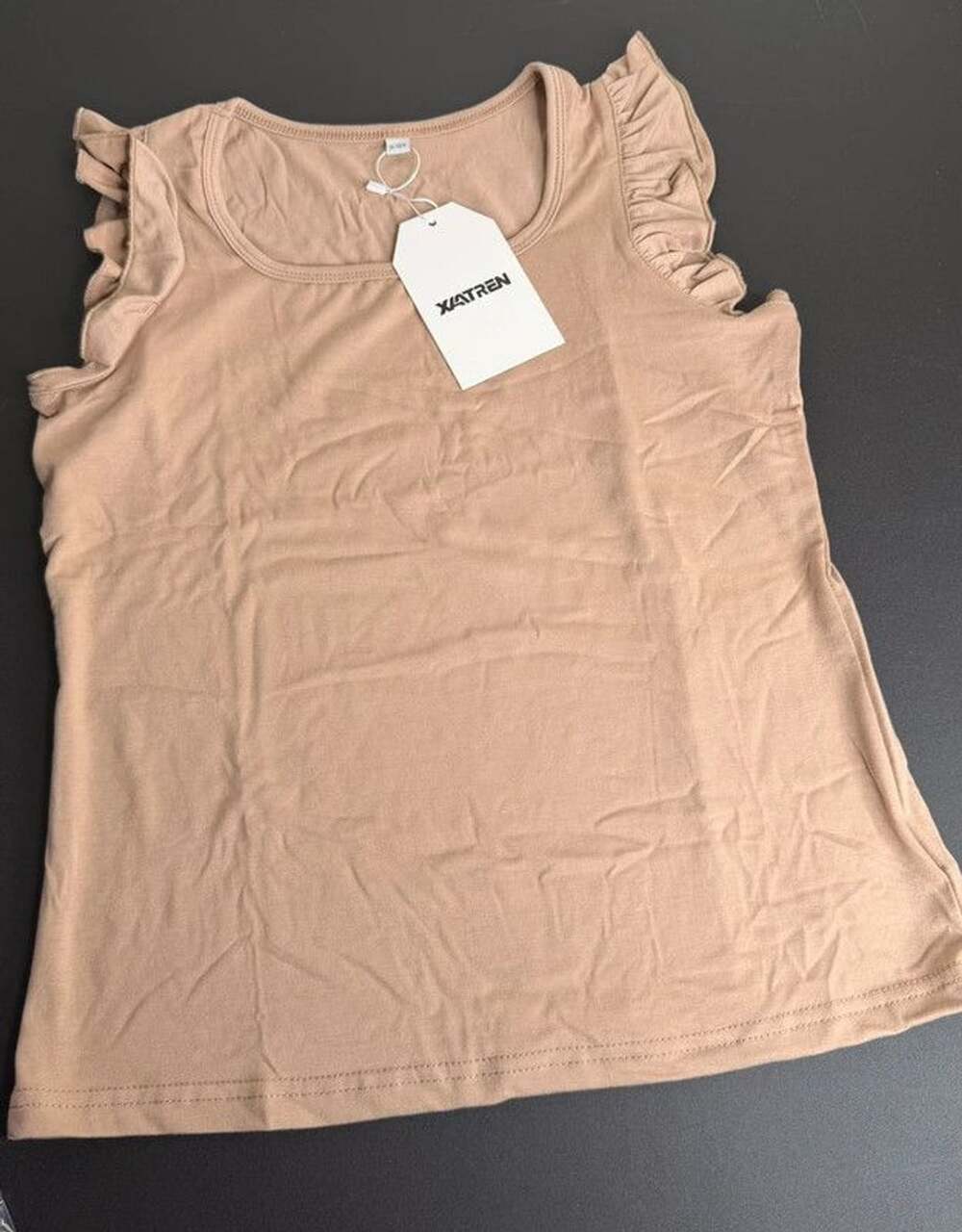 Girls' Ruffle Sleeve Tank Top Size